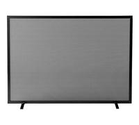 Parascintille per Camino 60x51 in Ferro Verniciato Grigio Martellato