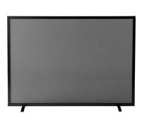 Parascintille per Camino 60x51 in Ferro Verniciato Grigio Martellato