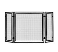 Parascintille per Camino di Grandi Dimensioni a 3 Pannelli, Caminetto in Metallo in Ferro battuto Ornato Cancello in Piedi Decor Rete Solida Recinzione parascintille, 138 × 76 Cm (Colore : Oro)