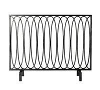 Parascintille Per Camino Schermata del camino nordico con schermata in mesh oro nero retrò decorativo camino decorativo schermo di partizione antincendio Griglie Decorative Antiscintille(A)