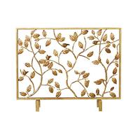 Parascintille Per Camino Schermata for camino interno soggiorno retrò schermo decorativo meta metal a pannello intagliato a pannello singolo antincendio schermo Griglie Decorative Antiscintille(B)