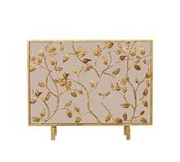 Parascintille Per Camino Schermata for camino interno soggiorno retrò schermo decorativo meta metal a pannello intagliato a pannello singolo antincendio schermo Griglie Decorative Antiscintille(A)