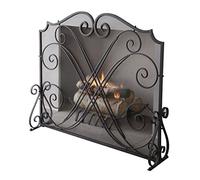 Parascintille Per Camino Schermo del camino grande screenia protettiva piatta Metallo in metallo decorativo Mesh Solido in ferro battuto Pannello Nero Griglie Decorative Antiscintille