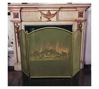 Parascintille per Camino Strumento for mantello for camino in ferro battuto nordico 3 pannelli Schermo pieghevole ad arco Recinzione in rete di Copertura protezione antiscintilla Porte per Camino