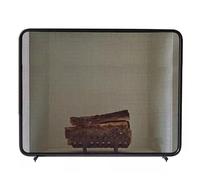 Parascintille rettangolare per caminetti e griglie, design autoportante, per interni ed esterni