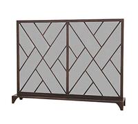 Parascintille Rustico Finitura usurata Schermatura per camini in rete Porte per camini Schermi per cancelli per camini in ferro battuto Protezione piatta per interni Decorazioni per la casa, 39,4