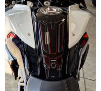 Paraserbatoio Adesivi 3D compatibili con Benelli TRK 702X Protezione Rosso