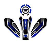 Paraserbatoio Adesivi Per Moto, Protezione Laterale Serbatoio Carburante Per Y&amaha R7 YZF-R7 YZFR7 2021-2024, Adesivi Per Ginocchia, Protezione Trazione Tank Pad Adesivo(BLU,X-1)