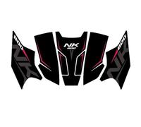 Paraserbatoio Adesivi Per Serbatoio Carburante Laterale Per CFMOTO 800NK 800 NK, Kit Adesivi, Protezione Serbatoio Carburante, Protezione Ginocchia Tank Pad Adesivo(NERO 2,X-6)