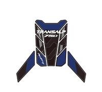 Paraserbatoio Adesivi Per Serbatoio Carburante Laterale Per XL750 XL 750 Transalp 2023, Ginocchiere, Manopole, Adesivi, Protezione Tank Pad Adesivo(BLU,X-4)