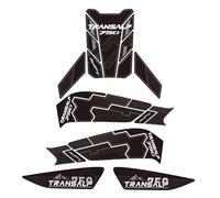 Paraserbatoio Adesivi Per Serbatoio Carburante Laterale Per XL750 XL 750 Transalp 2023, Ginocchiere, Manopole, Adesivi, Protezione Tank Pad Adesivo(NERO,X-1)