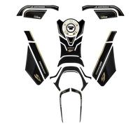 Paraserbatoio Adesivi Per Serbatoio Carburante Laterale Per Y&amaha Tracer 9gt Plus Tracer 9 GT+ 2024, Kit Adesivi In Resina, Protezione Serbatoio Tank Pad Adesivo(Oro,X-1)