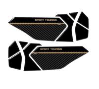 Paraserbatoio Adesivi Per Serbatoio Laterale Per Y&amaha Tracer 9GT 2025, Kit Di Adesivi In Resina Gel Per Protezione Serbatoio Tank Pad Adesivo(Oro,X-8)