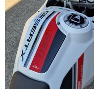 Resin Bike Adesivi Moto Compatibile con Ducati DesertX 2022. Protezione Paraserbatoio da Urti e Graffi. Adesivo 3D Resinato per Serbatoio Moto - Made in Italy