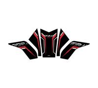 Paraserbatoio Adesivo Per Moto, Protezione Laterale Del Serbatoio Carburante Per Benelli TRK 502-502X, Adesivi Per La Protezione Dell'area Del Serbatoio Tank Pad Adesivo(ROSSO)