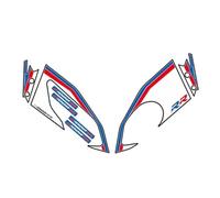 Paraserbatoio Adesivo Per Moto Protezione Laterale Per Serbatoio Carburante Per B&MW S1000RR S1000 RR 2015-2018 Adesivi Per Protezione Carenatura Anteriore Tank Pad Adesivo(Colore 12)
