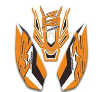 Paraserbatoio Adesivo Per Serbatoio Carburante Laterale Per B&MW S1000RR S1000 RR 2019-2022, Adesivo Riflettente Per Protezione Guarnizione Serbatoio Tank Pad Adesivo(Giallo,X-1)