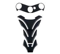 Paraserbatoio Adesivo Per Serbatoio Carburante Per Y&amaha YZFR6 YZF R6 YZF-R6 2006-2016, Pellicola Protettiva Per Piastra Superiore Della Forcella Tank Pad Adesivo(NERO,X-2)