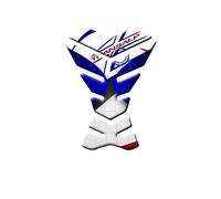 PARASERBATOIO ADESIVO RESINA BIANCO BLU COMPATIBILE CON HONDA TRANSALP XL 700 V 2008-2013