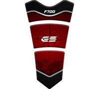 PARASERBATOIO ADESIVO RESINATO EFFETTO 3D compatibile con BMW F 700 GS 2016-2018 (Rosso)