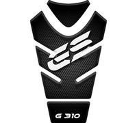 PARASERBATOIO ADESIVO RESINATO EFFETTO 3D compatibile con BMW G 310 GS (CARBONIO E BIANCO)