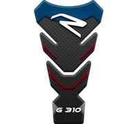 PARASERBATOIO ADESIVO, RESINATO EFFETTO 3D compatibile con BMW G 310 R (Blue/Red)