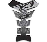 PARASERBATOIO ADESIVO RESINATO EFFETTO 3D compatibile con YAMAHA XJ6 (Grigio)