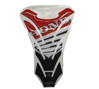 Paraserbatoio adesivo-stickers 3d compatibile per moto honda race carbonio-rosso