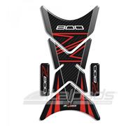 Paraserbatoio compatibile per kawasaki Z800 toni rossi, mod. "Shark"+ 2