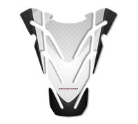 PARASERBATOIO IN RESINA 3D COMPATIBILE CON DUCATI MONSTER 696 - 796 - 1100 GP-318(M) (White)