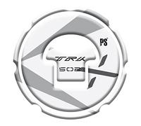 Paraserbatoio.it ADESIVI RESINATI EFFETTO 3D PER MOTO COMPATIBILI CON Benelli TRK 502 X - Bianco - PROTEZIONE TAPPO