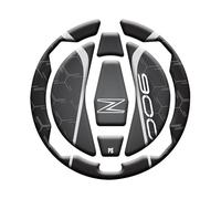 Paraserbatoio.it Adesivo effetto 3D Protezione Paraserbatoio resinato compatibile con Z900 - Protezione tappo Colore GRIGIO