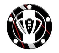 Paraserbatoio.it ADESIVO RESINATO EFFETTO 3D, PER MOTO COMPATIBILE CON BENELLI TRK 251 (Protezione Tappo Serbatoio, Nero)