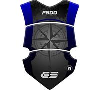 Paraserbatoio.it PARASERBATOIO RESINATO ADESIVO EFFETTO 3D, PER MOTO COMPATIBILE CON BMW F 800 GS - ADV Adventure fino al 2015 (Blue)