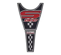 Paraserbatoio.it PARASERBATOIO RESINATO ADESIVO EFFETTO 3D, PER MOTO COMPATIBILE CON BMW K1300S 2009 10 11 12 13 14 15 black red