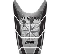 Paraserbatoio.it PARASERBATOIO RESINATO ADESIVO EFFETTO 3D, PER MOTO COMPATIBILE CON BMW R1200 GS 2008-2012, R 1200 (Black)