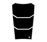 Paraserbatoio.it PARASERBATOIO RESINATO NEUTRO ADESIVO EFFETTO 3D, PER MOTO - UNIVERSALE - forma Wyoming compatibile con BMW Adventure, misura 25,5 cm x 15 cm Colore Nero
