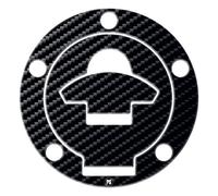 Paraserbatoio.it Protezione Adesivo Tappo Serbatoio Resinato Effetto 3D Con gonfiore compatibile con DUCATI fino al '08 Misure 104,3 x 104,3 mm Carbon