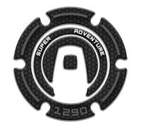 Paraserbatoio.it PROTEZIONE TAPPO RESINATO ADESIVO EFFETTO 3D, PER MOTO COMPATIBILE CON KTM 1290 Adventure S 2021-2022 Nero