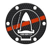 Paraserbatoio.it PROTEZIONE TAPPO RESINATO ADESIVO EFFETTO 3D, PER MOTO COMPATIBILE CON KTM SUPERDUKE 1290 GT 2020-2022 METALLO NERO