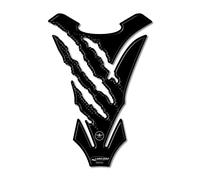 Paraserbatoio Neutro Adesivi Per Serbatoio Moto In Resina 3D Graffi Tigre Nero