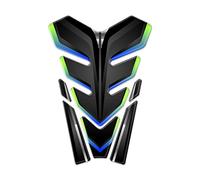 PARASERBATOIO RESINA 3D COMPATIBILE PER MOTO BMW HONDA DUCATI YAMAHA KAWASAKI TRIUMPH BENELLI KTM APRILIA CAGIVA Fluo-Style FM-H002 (Blu e Fluo)