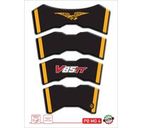 Paraserbatoio resinato 3D compatibile MOTO GUZZI V85 TT Giallo PB MG 4