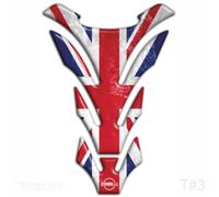Paraserbatoio resinato per moto Triumph Tank Pad adesivi serbatoio 3D T3 vintage