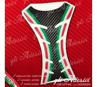Paraserbatoio Resinato Sticker 3D Carbonio e Tricolore Italia