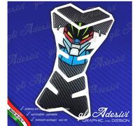 Paraserbatoio Resinato Sticker 3D Jeeg Robot Cartoon Moto