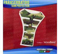 Paraserbatoio Resinato Sticker 3D Mimetico WOODLAND