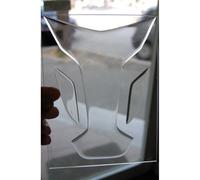 Paraserbatoio resinato TRASPARENTE CLEAR TRANSPARENT TANK PAD "WINGS"