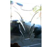 Paraserbatoio resinato TRASPARENTE TRANSPARENT TANK PAD PROTECTIVE "DETROIT"