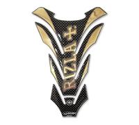 PARASERBATOIO Rizla ADESIVI 3D RESINA Protezione SERBATOIO per MOTO Carbonio-Oro